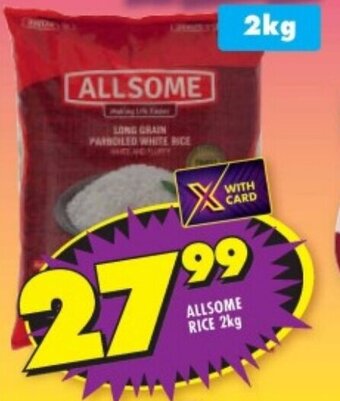 Shoprite ALLSOME RICE 2kg offer