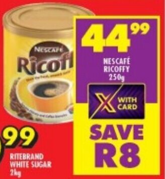Shoprite NESCAFE RICOFFY 250g offer