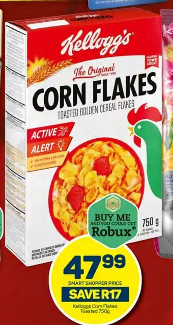 Pick n Pay Kelloggs Corn Flakes Toasted 750g offer