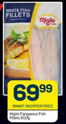 Pick n Pay Miglio Pangasius Fish Fillets 800g offer