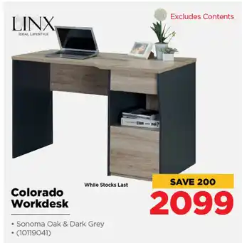 HiFi Corp Linx - Colorado Workdesk - 10119041 offer