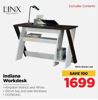 HiFi Corp Linx - Indiana Workdesk - 10119044 offer