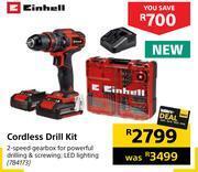 Builders Warehouse Einhell cordless drill kit offer