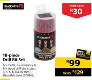 Builders Warehouse Blacksmith 18-piece drill bit set offer