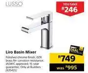 Builders Warehouse Lusso liro basin mixer 635435 offer
