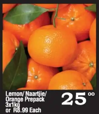 Oxford Freshmarket Lemon/ Naartjie/ Orange Prepack 3x1kg offer