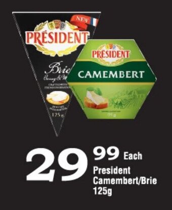 Oxford Freshmarket President Camembert/Brie 125g offer