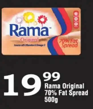 Oxford Freshmarket Rama Original 70% Fat Spread 500g offer