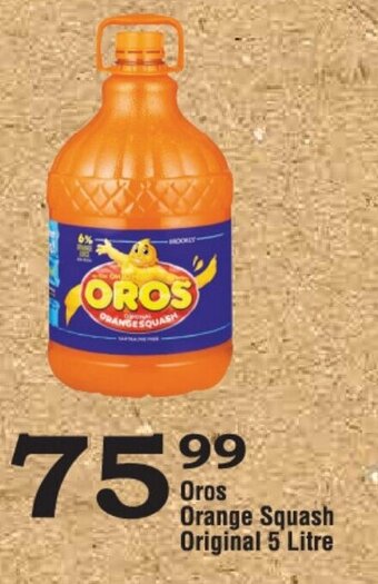 Oxford Freshmarket Oros Orange Squash Original 5L offer