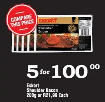 Oxford Freshmarket Eskort Shoulder Bacon 200g offer
