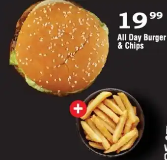 Oxford Freshmarket All Day Burger & Chips offer