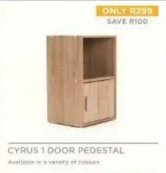 Decofurn Cyrus 1 Door Pedestal offer