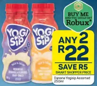 Pick n Pay Danone Yogisip Assorted 250ml offer