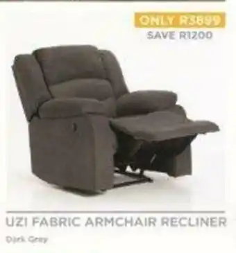Decofurn UZI Fabric Armchair Recliner offer