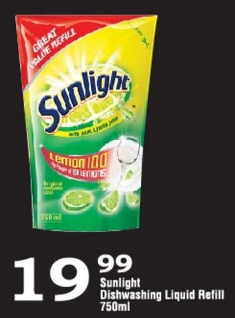 Oxford Freshmarket Sunlight Dishwashing Liquid Refill 750ml offer