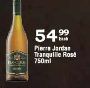 Oxford Freshmarket Pierre Jordan Tranquille Rosé 750ml offer