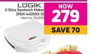 Game Logik 2-slice sandwich maker rsh-440593-0 offer