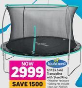 Game Bounceking 12ft(3.6m) trampoline with steel ring offer
