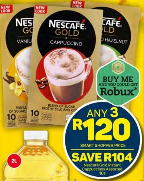 Nescafé Gold Instant Cappuccinos Assorted 10s offer at Pick n Pay