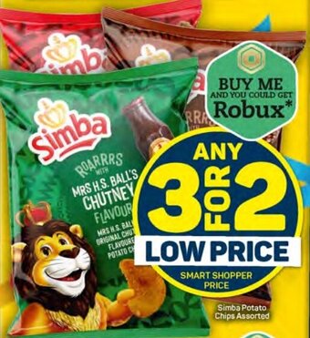 Pick n Pay Simba Potato Chips Assorted offer