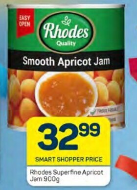Pick n Pay Rhodes Superfine Apricot Jam 900g offer