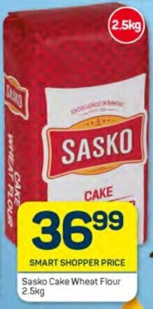 Pick n Pay Sasko Cake Wheat Flour 2.5kg offer