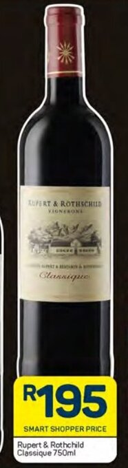 Pick n Pay Rupert & Rothchild Classique 750ml offer