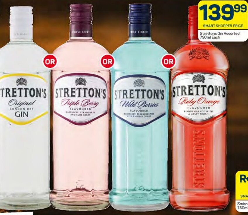 Strettons Gin Assorted 750ml Each offer at Pick n Pay