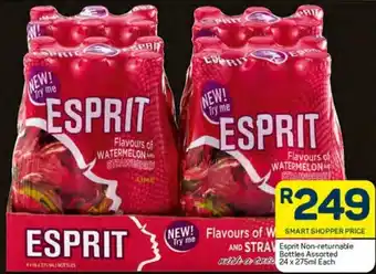 Pick n Pay Esprit Non-returnable Bottles Assorted 24x275ml each offer
