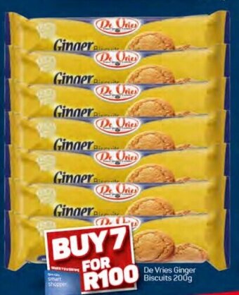 Pick n Pay De Vries Ginger Biscuits 200g offer