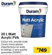 Builders Warehouse Duram matt acrylic pva-20l offer