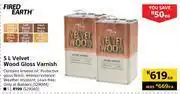 Builders Warehouse Fired earth velvet wood gloss varnish-5l each offer