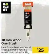 Builders Warehouse Go paint 38mm wood one brush offer