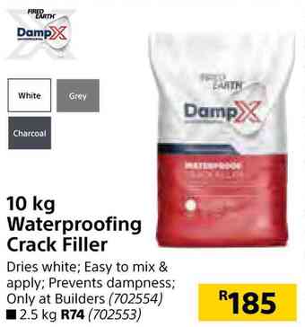 Builders Warehouse Fired earth damp x waterproofing crack filler-10kg offer