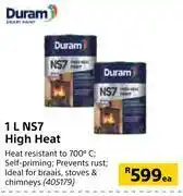 Builders Warehouse Duram ns7 high heat-1l each offer