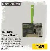 Builders Warehouse Advantage 140mm block brush offer