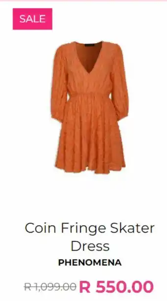 YDE Coin fringe skater dress offer