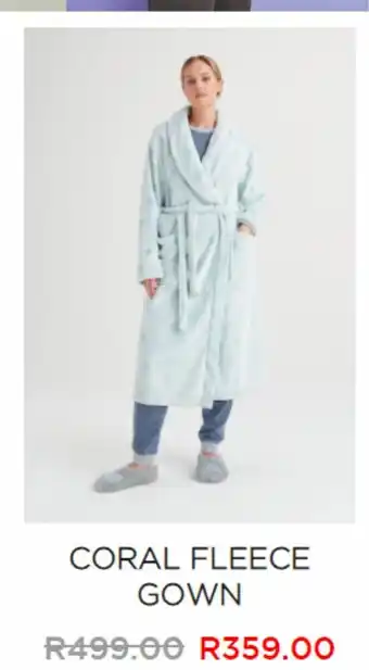 Coral fleece gown