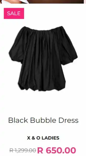 YDE Black bubble dress offer