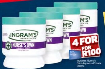 Pick n Pay Ingram's Nurse's Own Aqueous Cream 500ml offer