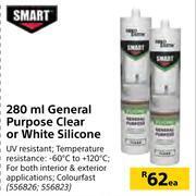 Builders Warehouse Smart general purpose clear or white silicone-280ml each offer
