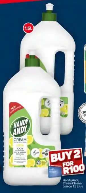Pick n Pay Handy Andy Cream Cleaner Lemon 1.5 Litre offer