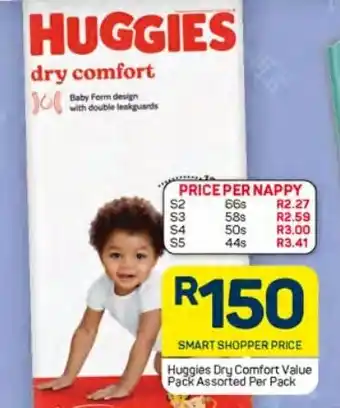 Pick n Pay Huggies Dry Comfort Value Pack Assorted Per Pack offer