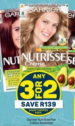 Pick n Pay Garnier Nutrisse Hair Colour Assorted offer