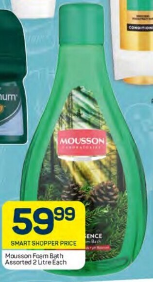 Pick n Pay Mousson Foam Bath Assorted 2 Litre Each offer