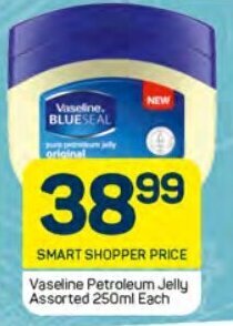 Vaseline Petroleum Jelly Assorted 250ml Each