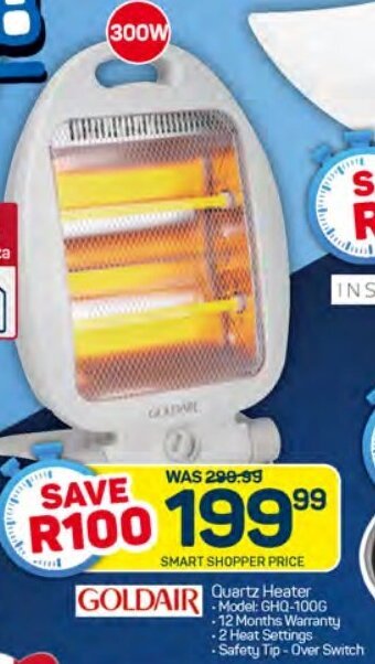Pick n Pay GoldAir Quartz Heater offer