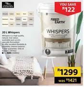 Builders Warehouse Fired earth whispers-20l offer