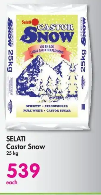 Makro SELATI Castor Snow 25 kg offer