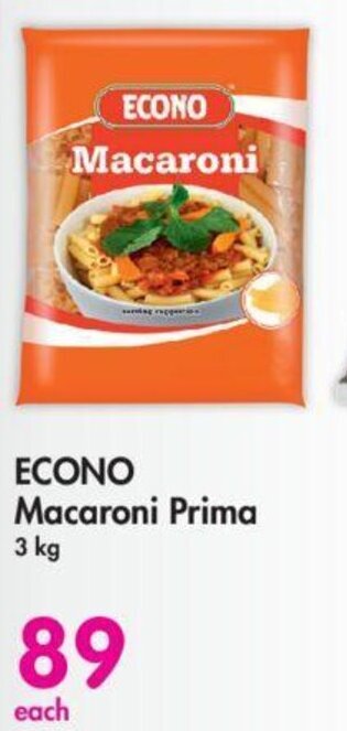 Makro ECONO Macaroni Prima 3 kg offer
